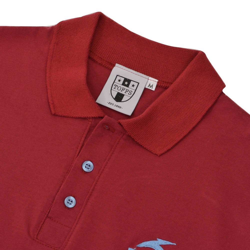 BUKTA Heritage Polo Claret with Sky Cuffs