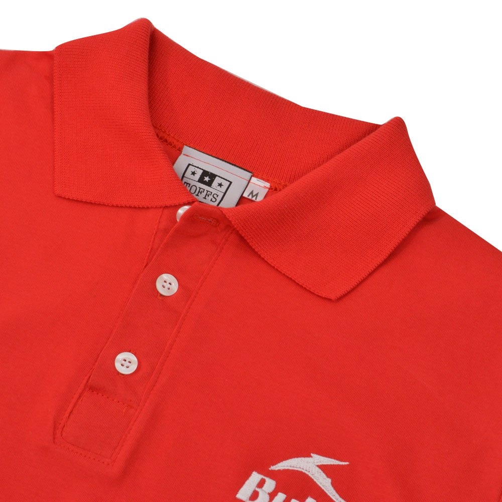 BUKTA Heritage Polo Red with White Cuffs