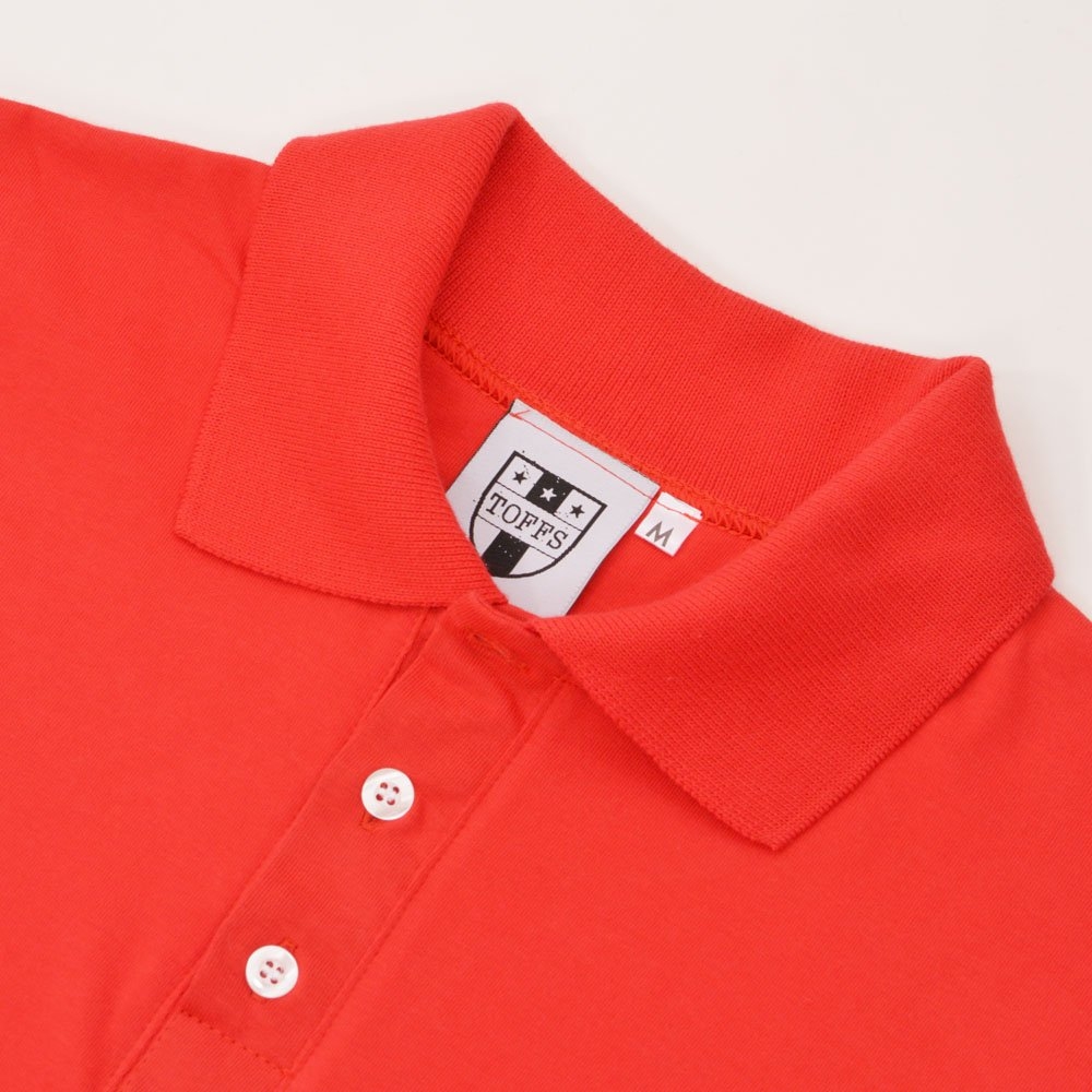 BUKTA Lifestyle Polo Red with White Cuffs