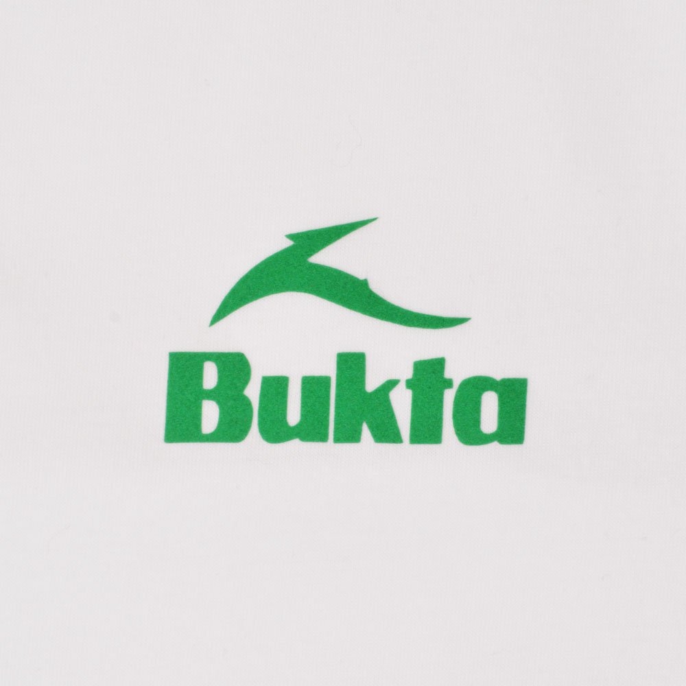 BUKTA Ringer T-Shirt - White/Green £25.00