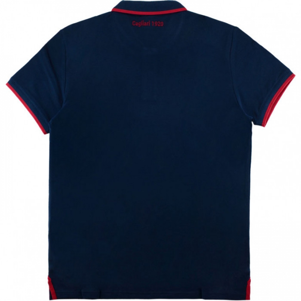 2016-2017 Cagliari Macron Polo Shirt (Navy)