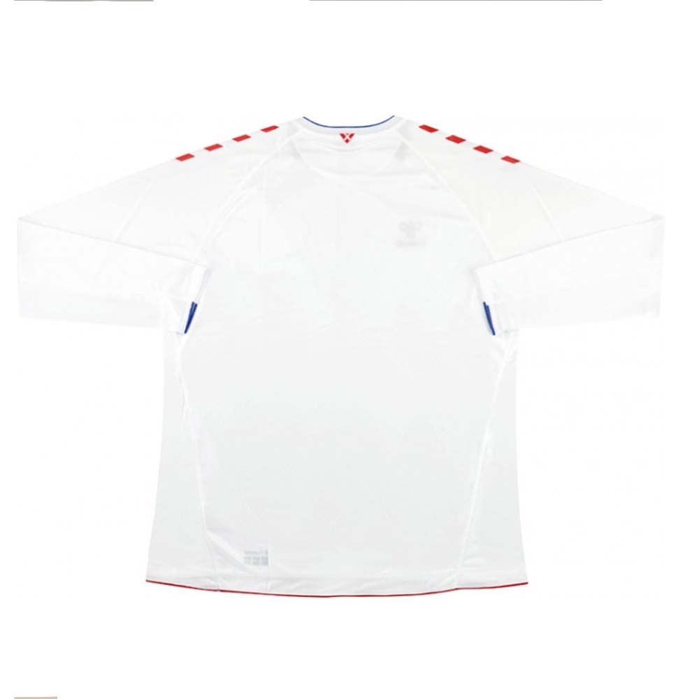 2018-2019 Denmark Hummel Away Long Sleeve Football Shirt