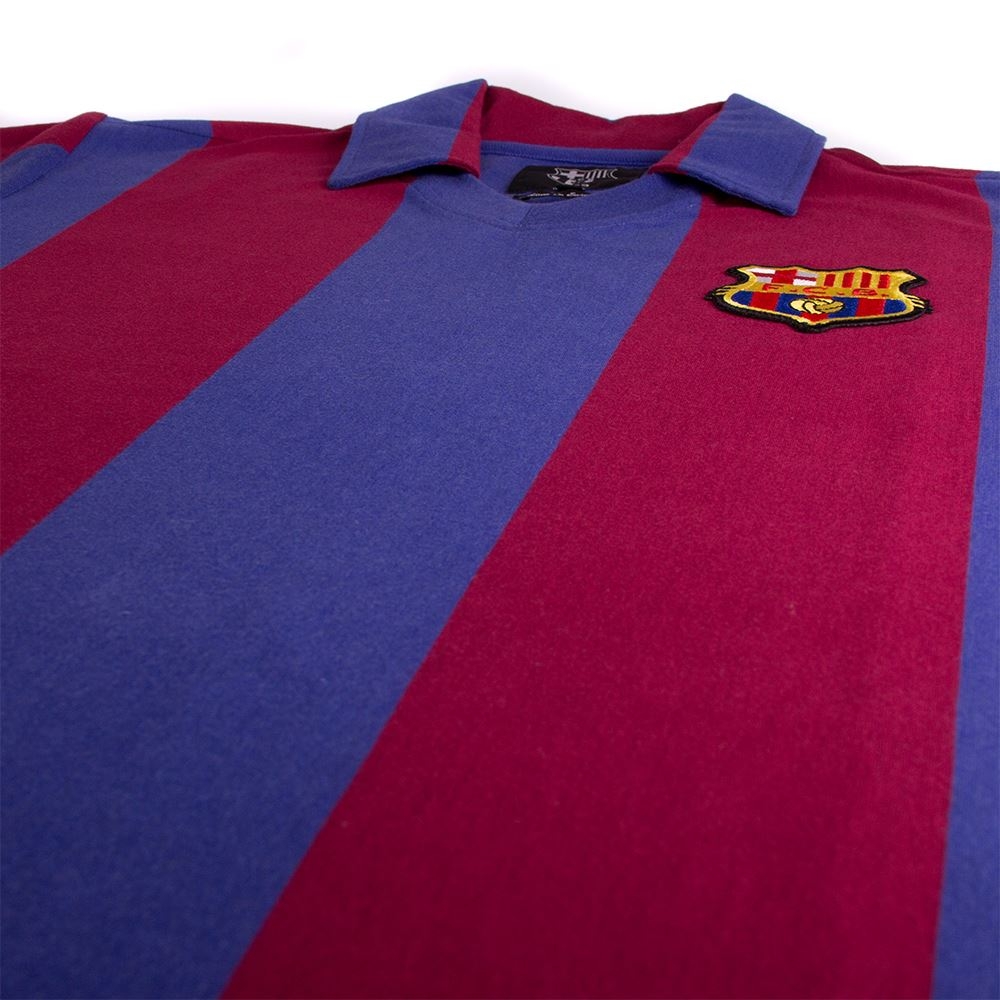 FC Barcelona 1980 - 81 Retro Football Shirt (MORIBA 27)