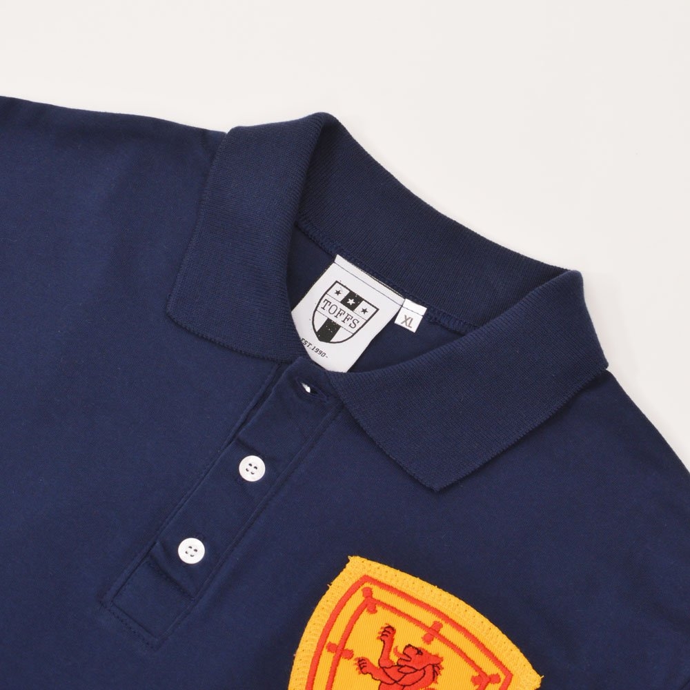 Scotland No 7 Navy Polo Shirt