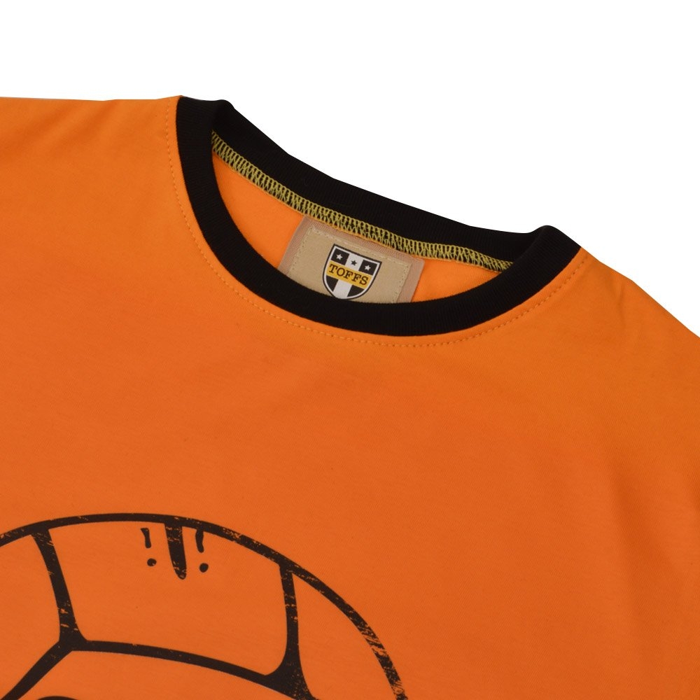 TOFFS Football T-Shirt - Amber/Black Ringer