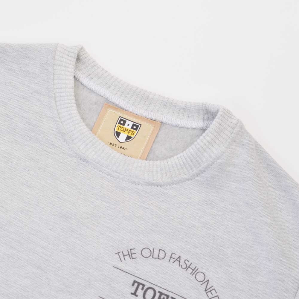 TOFFS:The Old Fashioned Football Shirt Co. -Light Grey Sweat