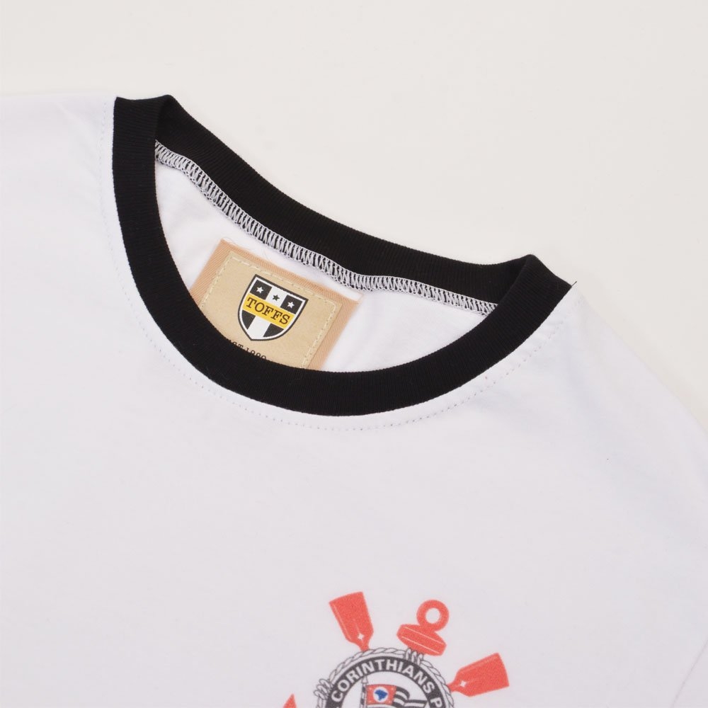 Corinthians Paulista 12th ManT-Shirt - White/Black Ringer