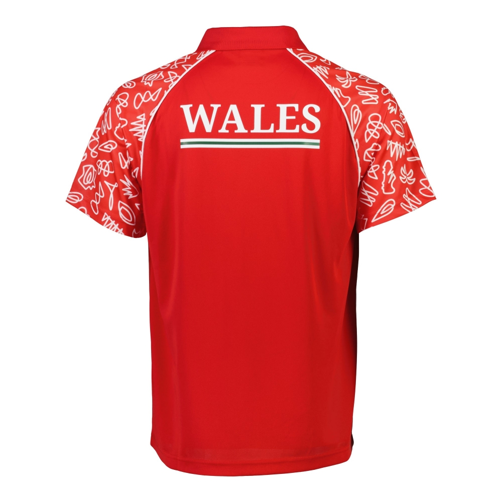 Rugby World Cup 2023 Wales Polo - Red