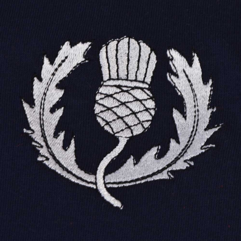 Scotland Rugby T-Shirt - Navy/White Ringer