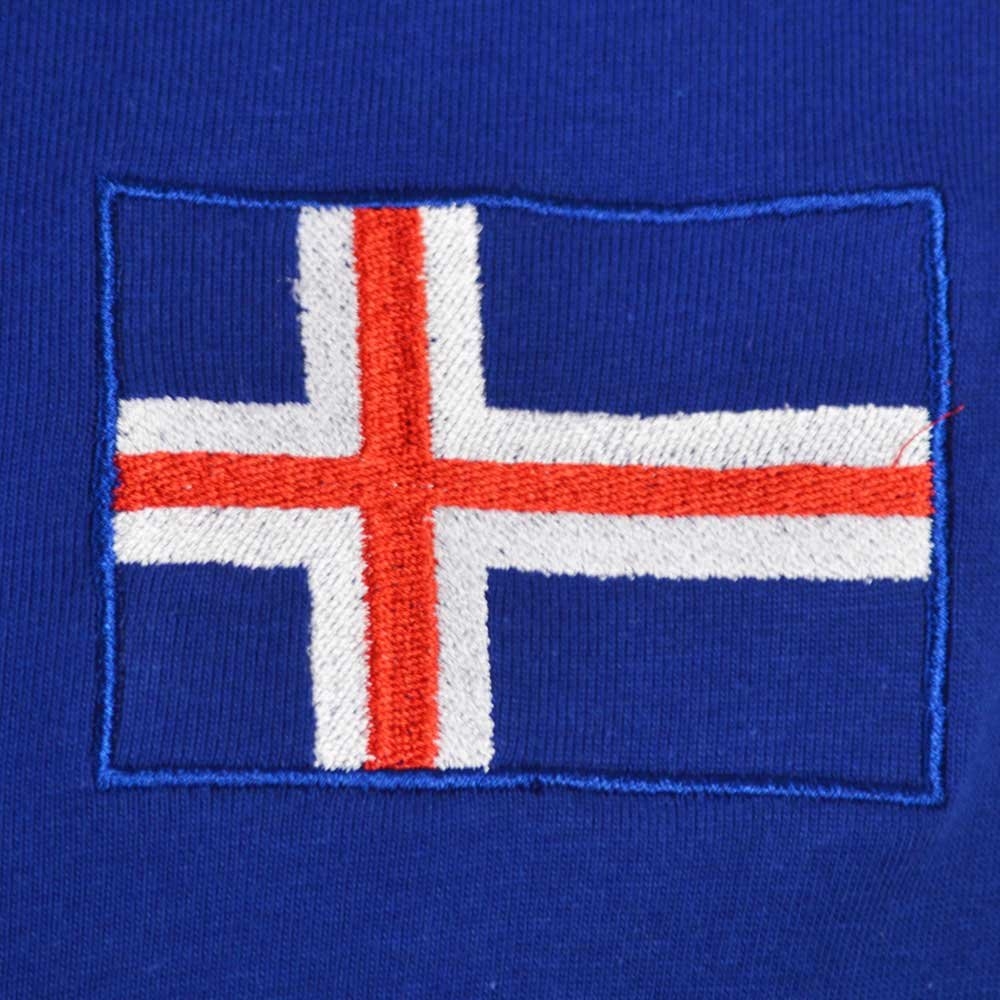 Iceland Raglan Sleeve Royal/White T-Shirt