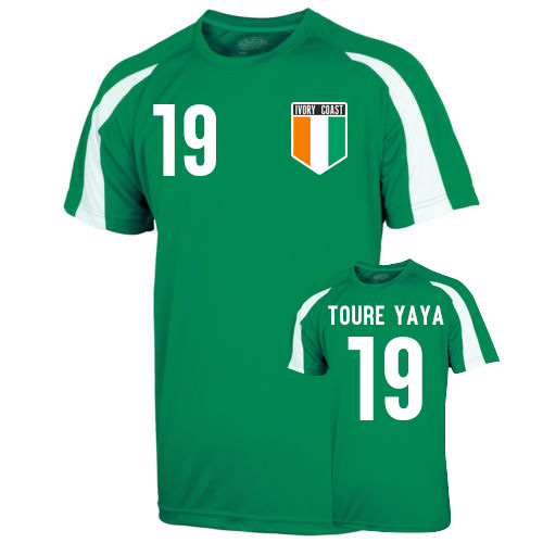 Ivory Coast Sports Training Jersey (toure Yaya 19)