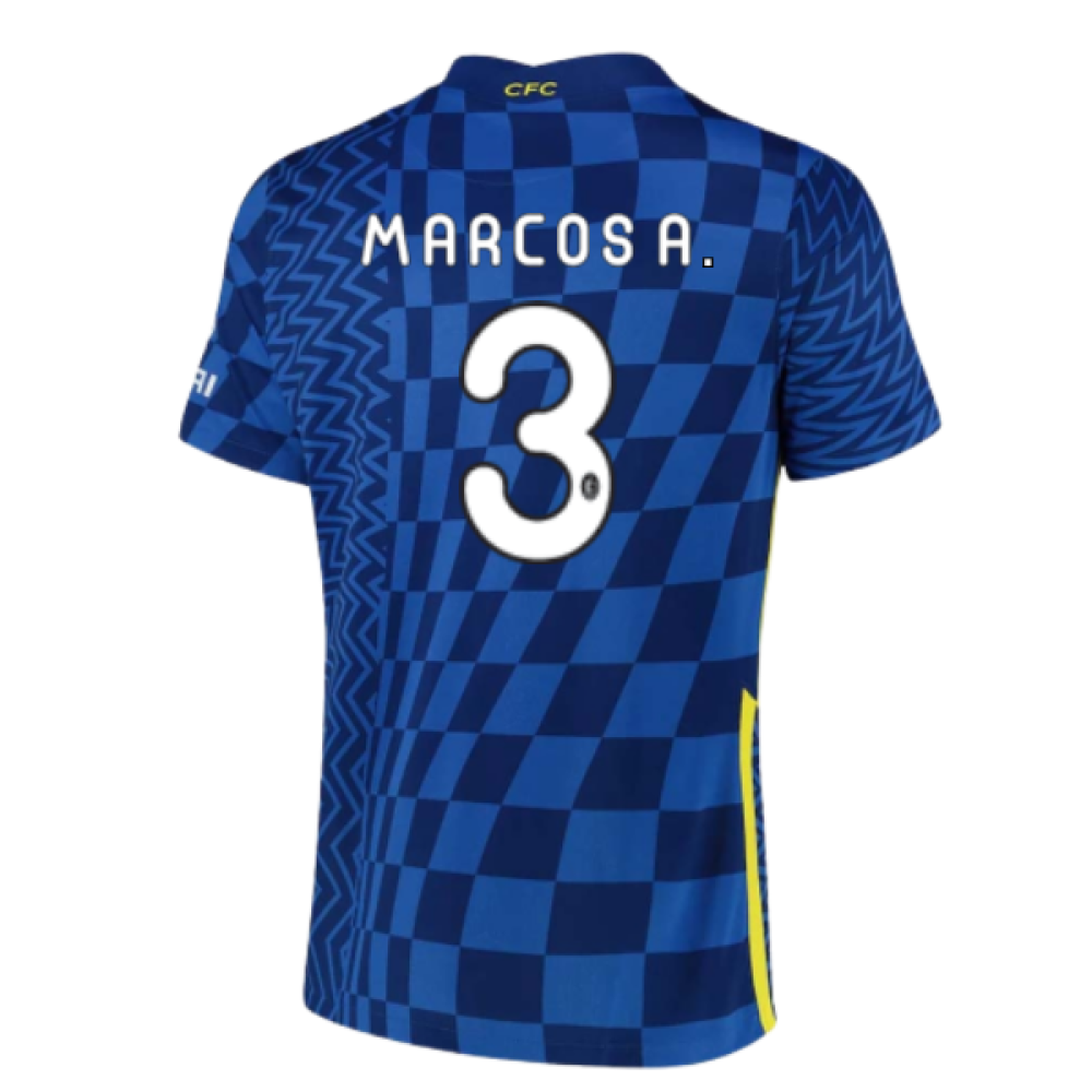 2021-2022 Chelsea Home Shirt (MARCOS A. 3)
