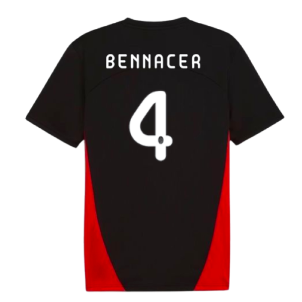 2024-2025 AC Milan Training Shirt (Black) (Bennacer 4)