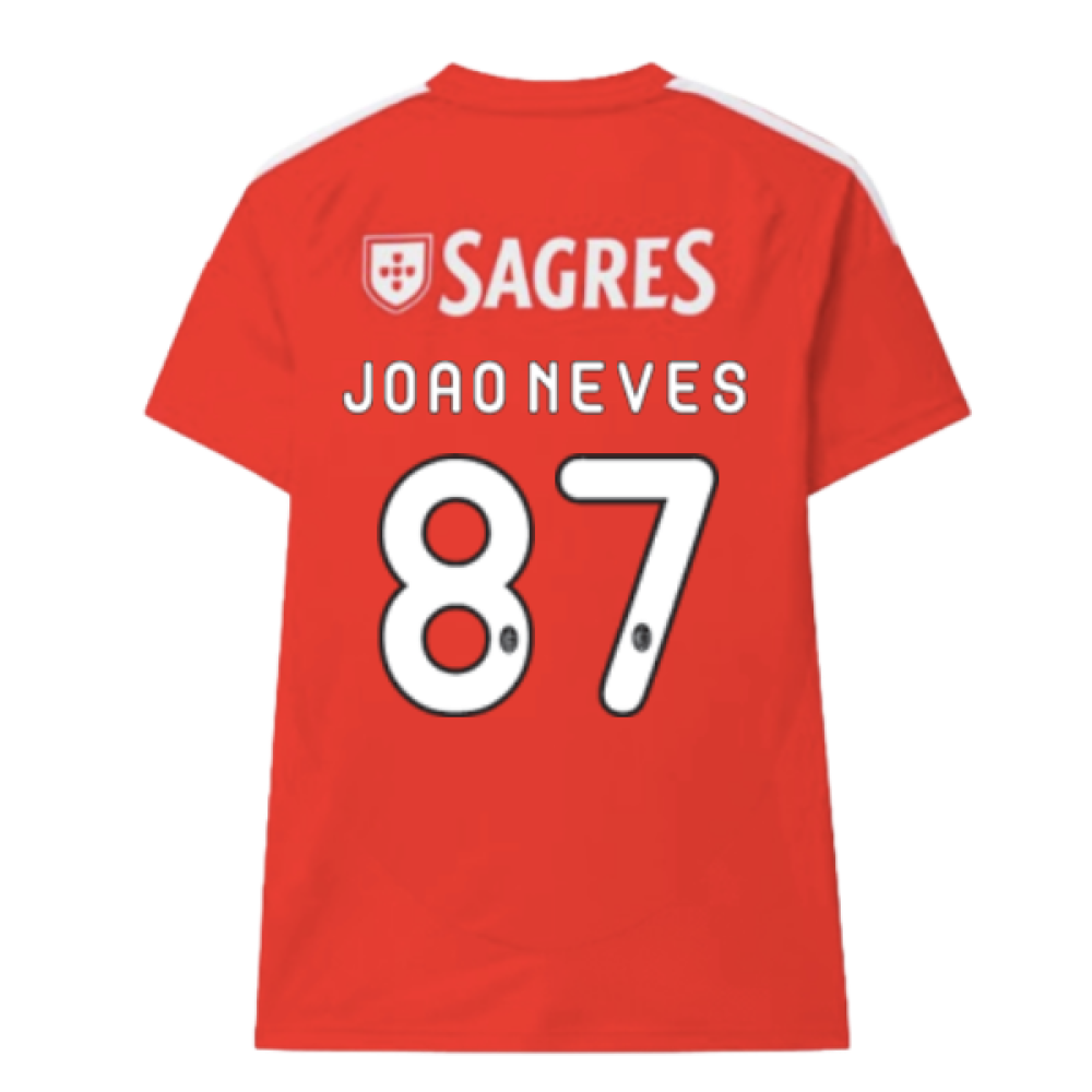 2024-2025 Benfica Home Shirt (Kids) (Joao Neves 87)
