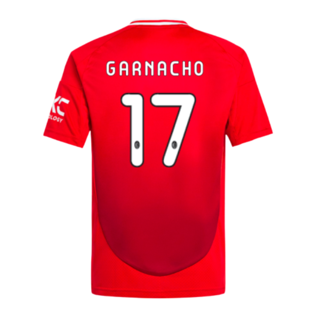 2024-2025 Man Utd Home Shirt (Kids) (Garnacho 17)