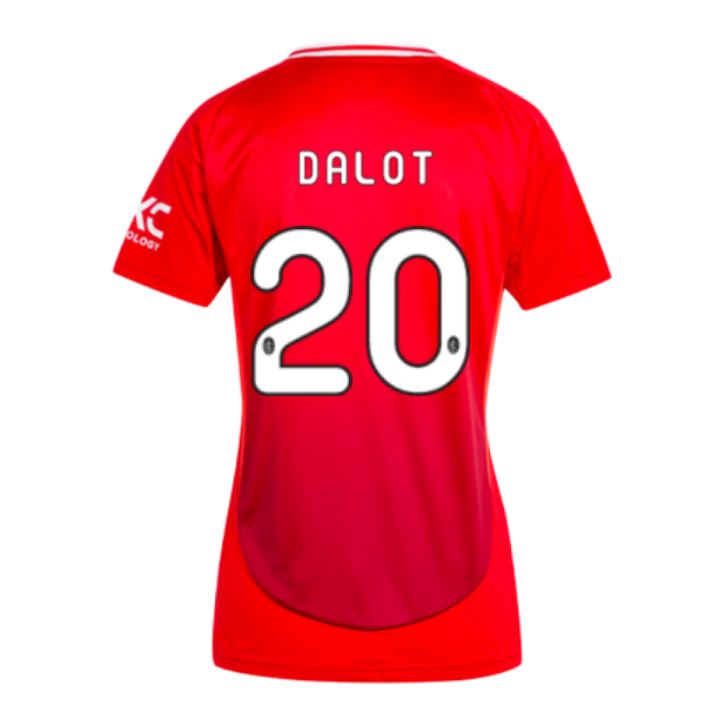 2024-2025 Man Utd Home Shirt (Womens) (Dalot 20)