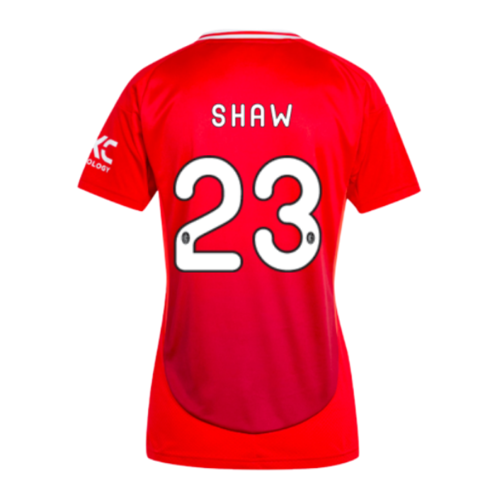 2024-2025 Man Utd Home Shirt (Womens) (Shaw 23)