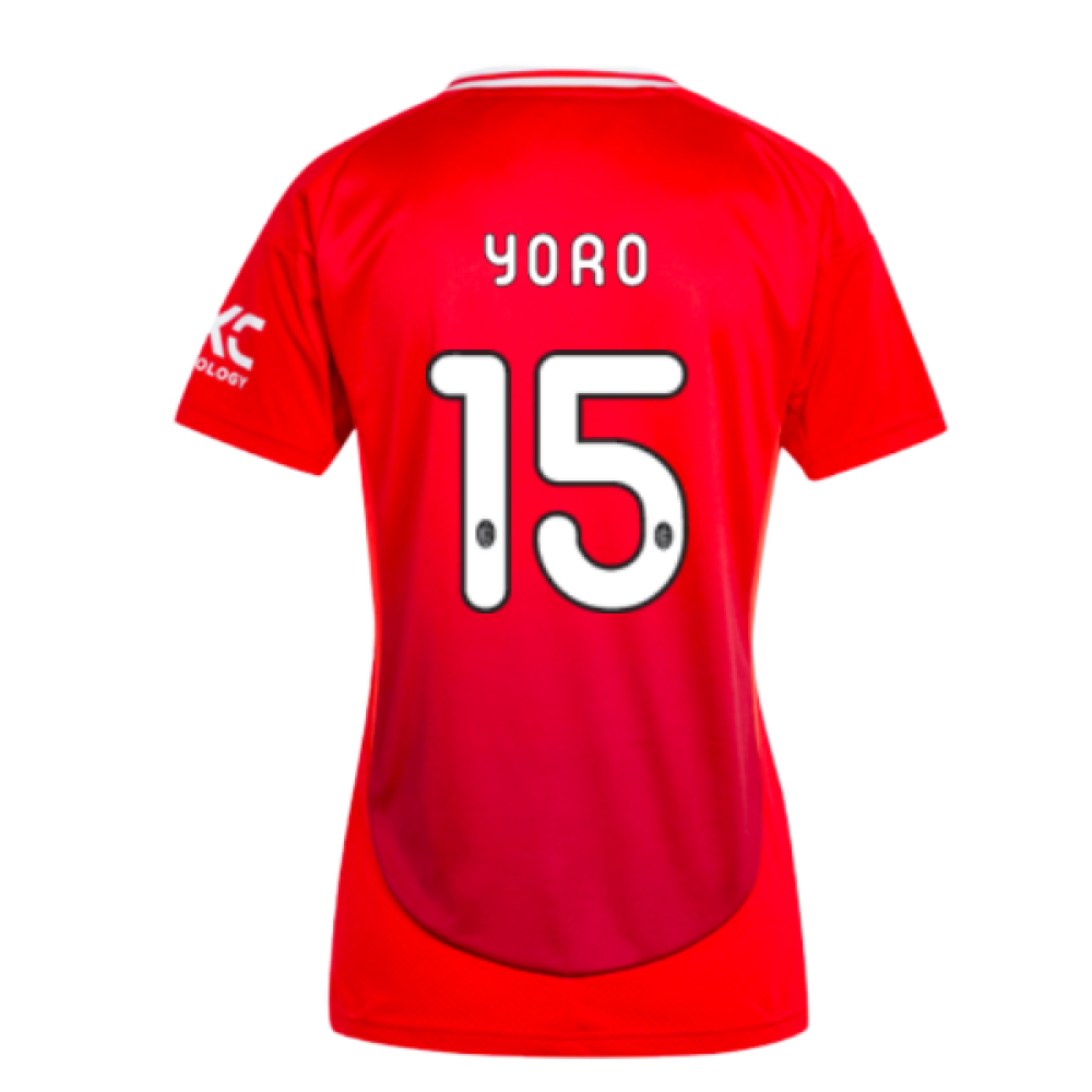 2024-2025 Man Utd Home Shirt (Womens) (Yoro 15)