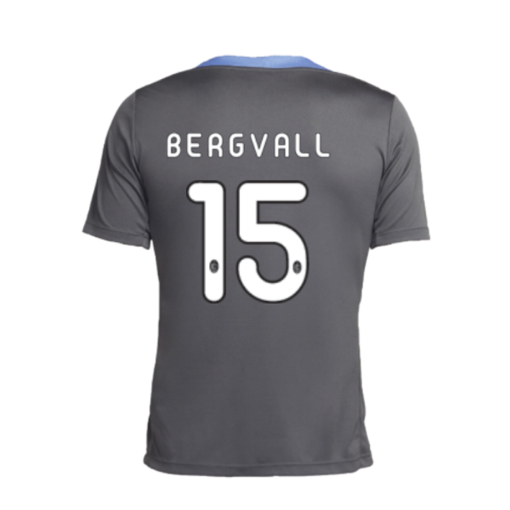 2024-2025 Tottenham Dri-Fit Strike Training Shirt (Dark Grey) (Bergvall 15)
