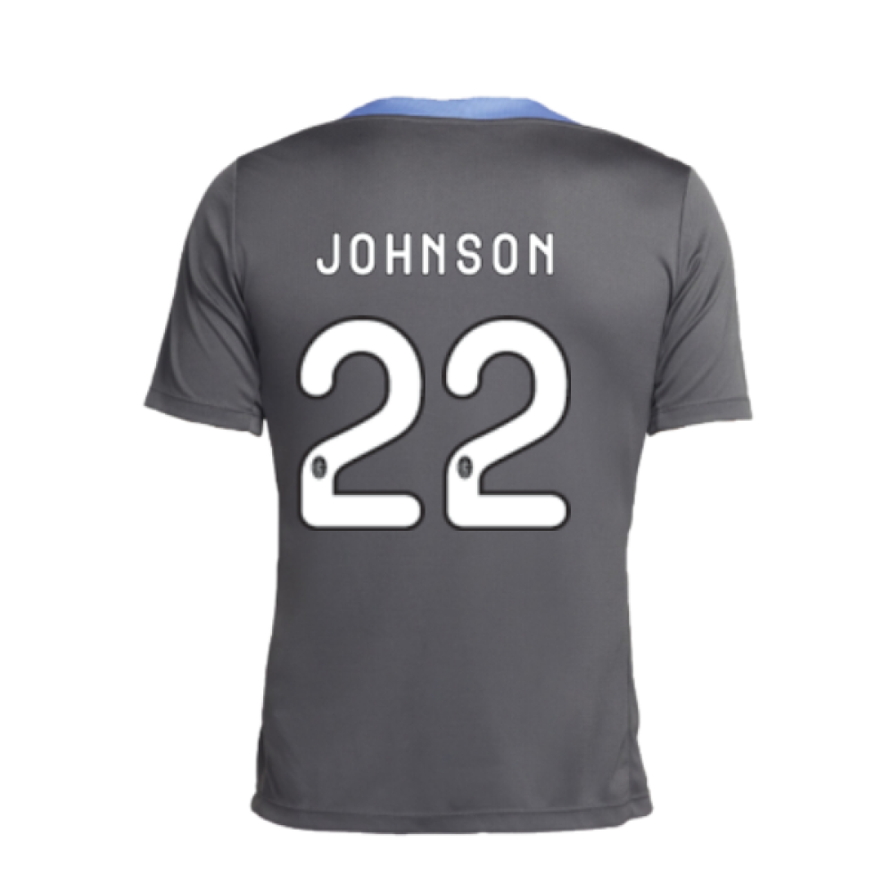 2024-2025 Tottenham Dri-Fit Strike Training Shirt (Dark Grey) (Johnson 22)