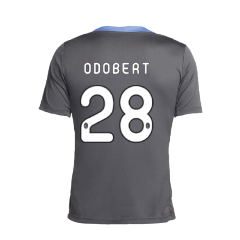 2024-2025 Tottenham Dri-Fit Strike Training Shirt (Dark Grey) (Odobert 28)