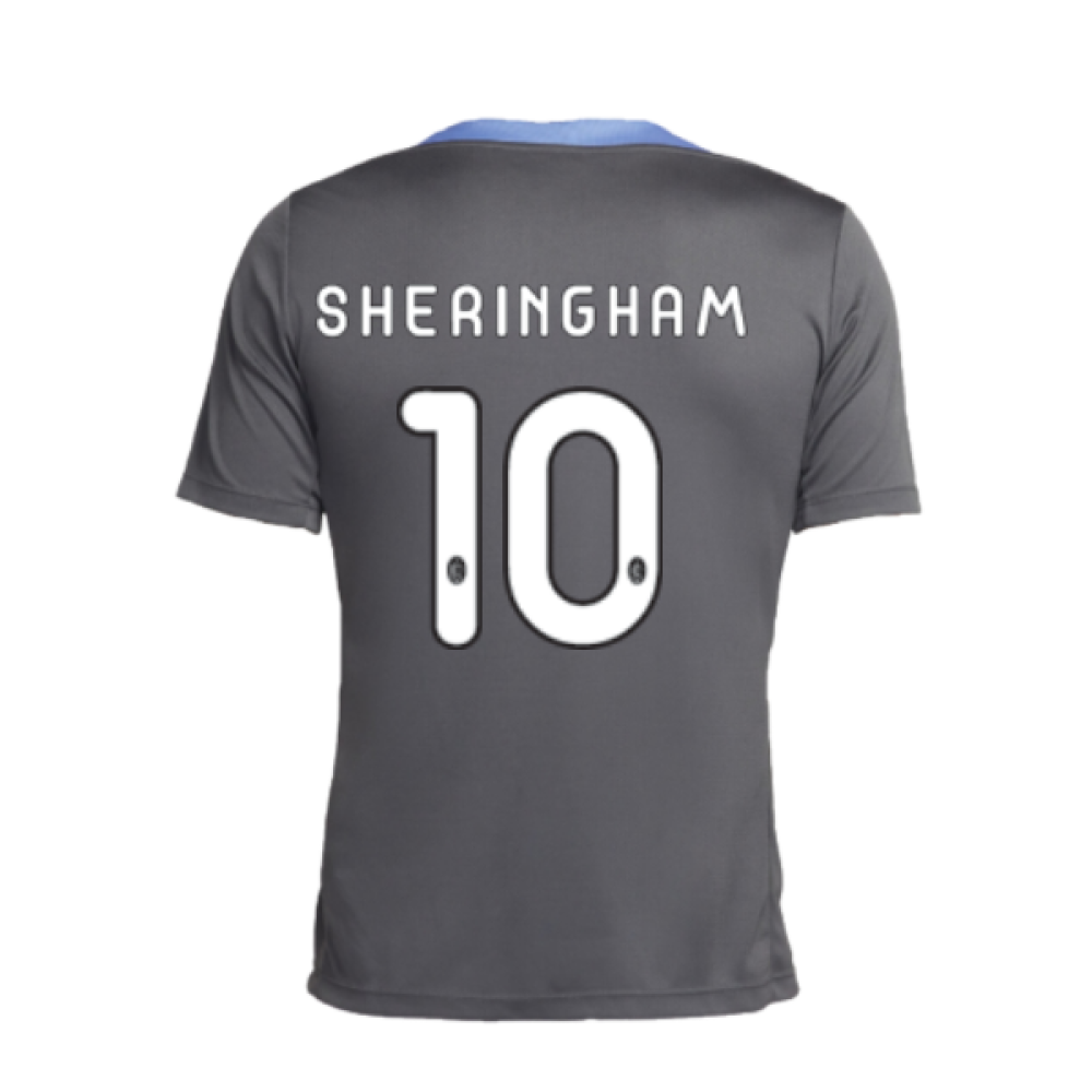 2024-2025 Tottenham Dri-Fit Strike Training Shirt (Dark Grey) (Sheringham 10)
