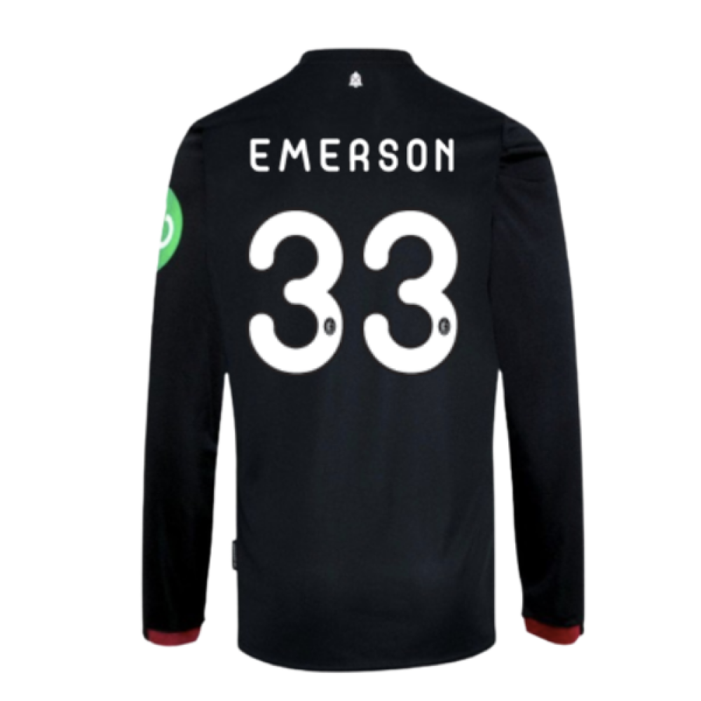 2024-2025 West Ham Long Sleeve Away Shirt (Kids) (Emerson 33)