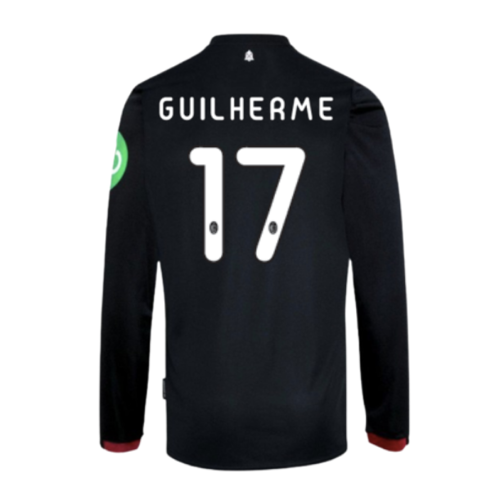 2024-2025 West Ham Long Sleeve Away Shirt (Kids) (Guilherme 17)