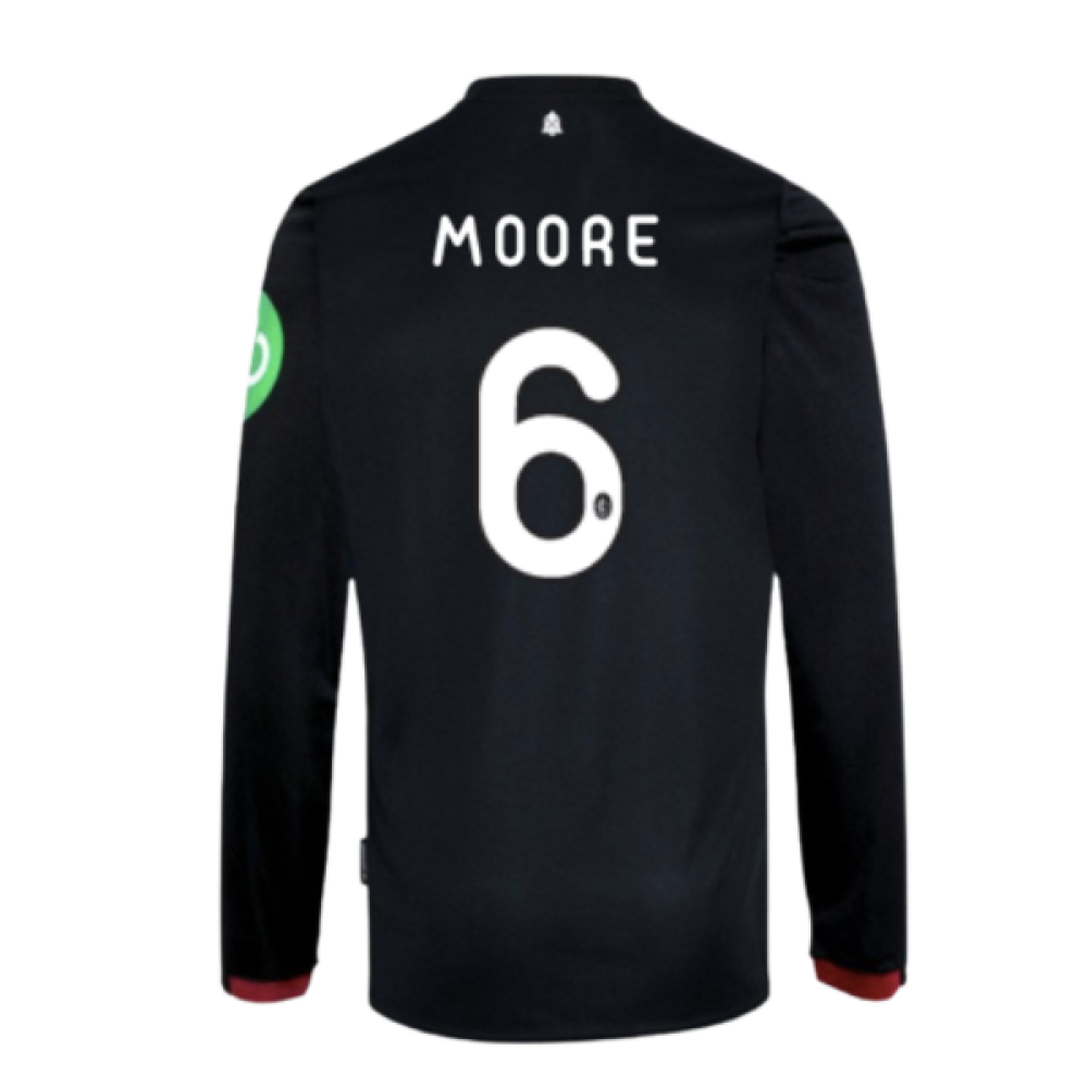 2024-2025 West Ham Long Sleeve Away Shirt (Kids) (Moore 6)