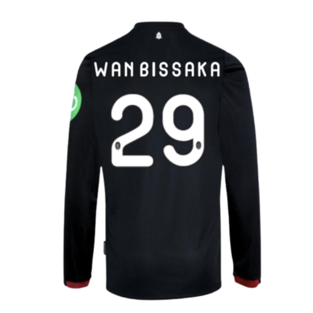 2024-2025 West Ham Long Sleeve Away Shirt (Kids) (Wan Bissaka 29)