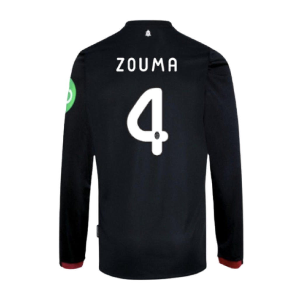 2024-2025 West Ham Long Sleeve Away Shirt (Kids) (Zouma 4)