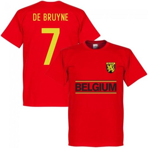 Belguim Kevin De Bruyne Team T-Shirt - Red