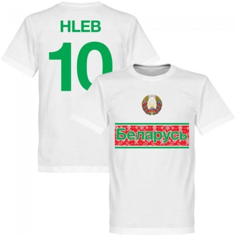 Belarus Team Hleb No.10 T-shirt - White