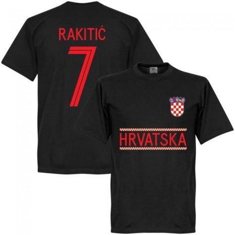 Croatia Rakitic 7 Team T-Shirt - Black