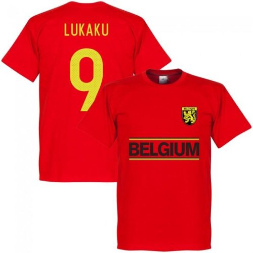 Belgium Romelu Lukaku Team T-Shirt - Red