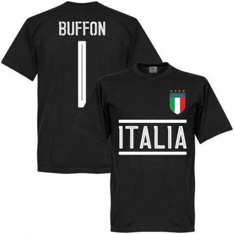 Italy Buffon 1 KIDS Team T-Shirt - Black