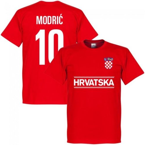 Croatia Luka Modric 10 Team T-Shirt - Red