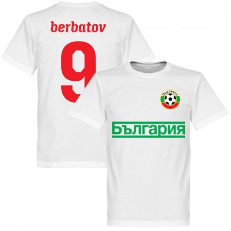 Bulgaria Berbatov 9 Team T-Shirt - White