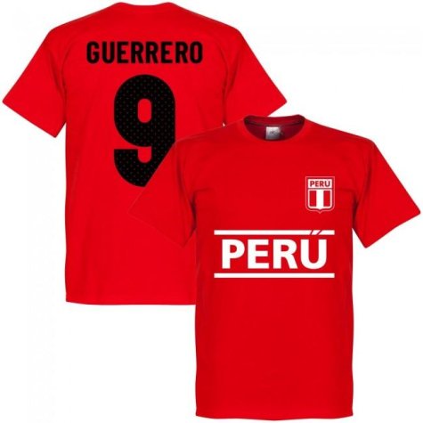 Peru Guerrero 9 Team T-Shirt - Red