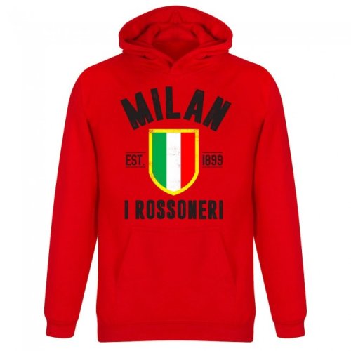 Milan Established Kids Hoodie - Red