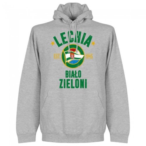 Lechia Gdansk Established Hoodie - Grey