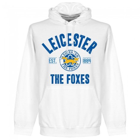 Leicester Established Hoodie - White