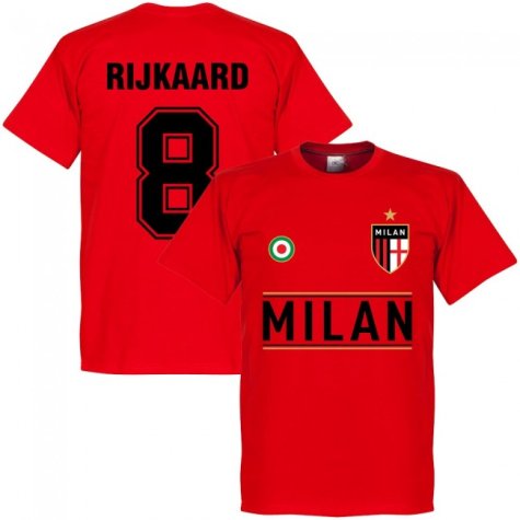 AC Milan Rijkaard 8 Team T-Shirt - Red