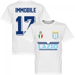 Lazio Immobile 17 Team T-Shirt - White Lazio Immobile 17 Team T-Shirt - White