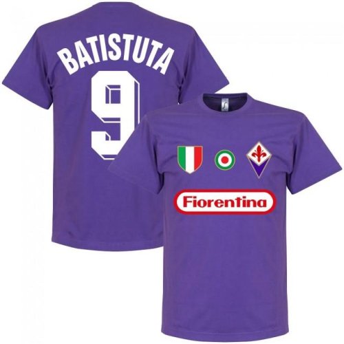 Fiorentina Batistuta 9 Team T-Shirt - Purple