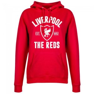 Liverpool Established Womens Hoodie - Red Liverpool Established Womens Hoodie - Red