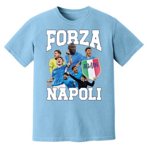 Forza Napoli Campioni T-Shirt (Sky)