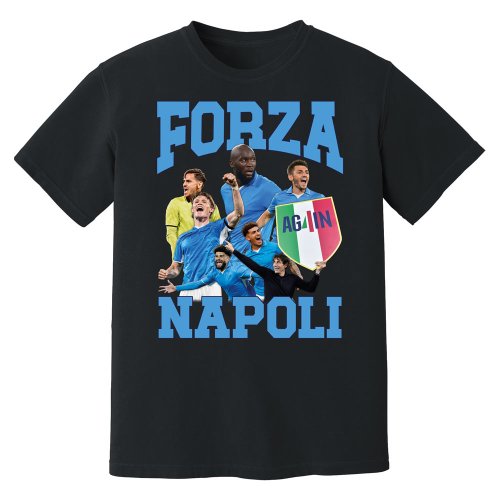 Forza Napoli Campioni T-Shirt (Black)