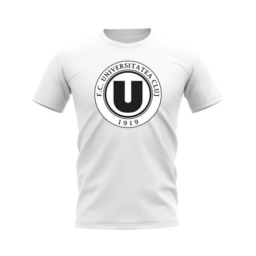 Universitatea Cluj Badge T-Shirt (White)
