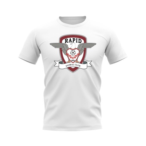Rapid Bucaresti Badge T-Shirt (White)